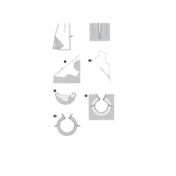 الگو خیاطی تونیک و سارافون زنانه بوردا استایل کد 6721 سایز 34 تا 44 متد مولر