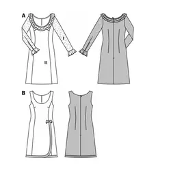 الگو خیاطی لباس مجلسی زنانه بوردا استایل کد 7044 سایز 32 تا 44 متد مولر