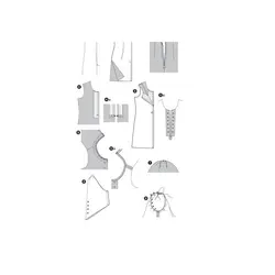 الگو خیاطی لباس نمایش رابین هود بوردا کیدز کد 2392 سایز 8 تا 13 سال متد مولر