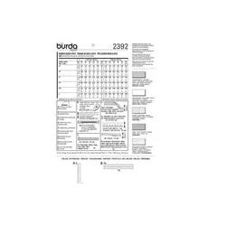 الگو خیاطی لباس نمایش رابین هود بوردا کیدز کد 2392 سایز 8 تا 13 سال متد مولر