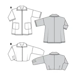 الگو خیاطی کت و مانتو زنانه بوردا استایل کد 7425 سایز 34 تا 48 متد مولر