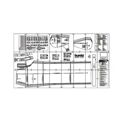 الگو خیاطی شلوار ساسبندی زنانه بوردا استایل کد 6856 سایز 32 تا 42 متد مولر