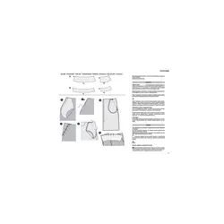 الگو خیاطی دامن زنانه بوردا استایل کد 6235 سایز 34 تا 44 متد مولر
