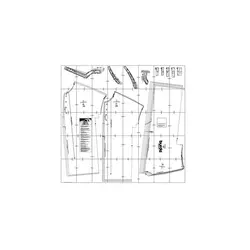 الگو خیاطی لباس نمایش مردانه رابین هود بوردا استایل کد 7333 سایز 48 تا 58 متد مولر