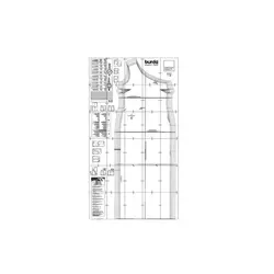 الگو خیاطی پیراهن مجلسی  زنانه بوردا استایل کد 6757 سایز 34 تا 44 متد مولر