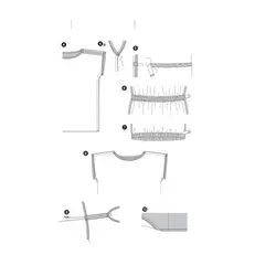 الگو خیاطی تیشرت دخترانه بوردا کیدز کد 9520 سایز 3 تا 8 سال متد مولر