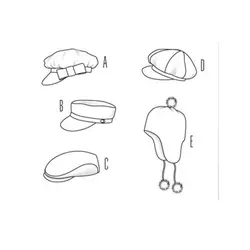 الگو خیاطی کلاه کودک بوردا کیدز کد 9507 سایز 50 تا 54 سانت متد مولر