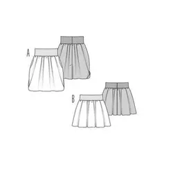 الگو خیاطی دامن زنانه بوردا استایل کد 7436 سایز 34 تا 46 متد مولر