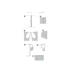 الگو خیاطی دامن زنانه بوردا استایل کد 7436 سایز 34 تا 46 متد مولر