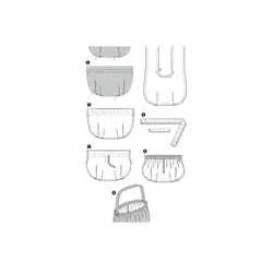 الگو خیاطی کیف بوردا استایل کد 7412