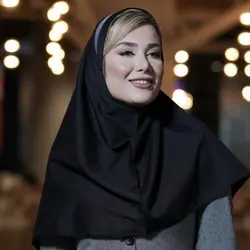 مقنعه تل دار مشکی  کد3640