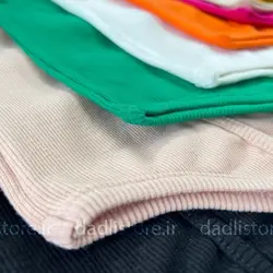 کراپ تاپ کبریتی نواردوزی یقه خشتی پایین هلال