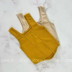 کراپ تاپ کبریتی نواردوزی یقه خشتی پایین هلال