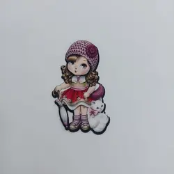 اپلیکه دختر با چتر