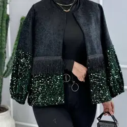 کت پولک دوزی مخمل