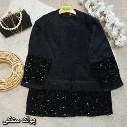 کت پولک دوزی مخمل