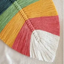 برگ مکرومه بافی مناسب آویز و دکوراتیو