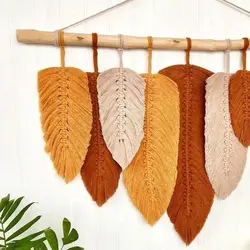 دیوارکوب مکرومه بافی دکوراتیو پاییزه