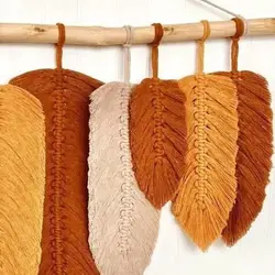 دیوارکوب مکرومه بافی دکوراتیو پاییزه