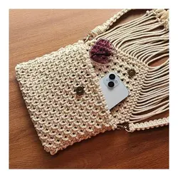 کیف فانتزی مکرومه بافی مدل نازنین