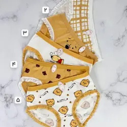 شورت نخ پنبه عروسکی طرح خرسی