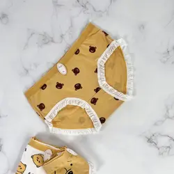 شورت نخ پنبه عروسکی طرح خرسی