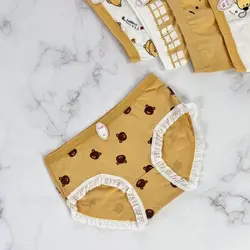 شورت نخ پنبه عروسکی طرح خرسی