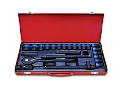 جعبه بکس 24 پارچه فشار قوی مشکی درایو 1/2 Ultimate Tools آلمان