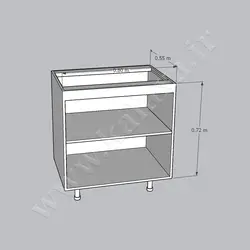 کابینت آماده تکی زمینی هایگلاس ترک طول 80 سانتیمتر☎️کالاکسا 26744927-021