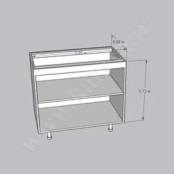 کابینت آماده تکی زمینی هایگلاس ایرانی طول 95 سانتیمتر☎️کالاکسا 26744927-021