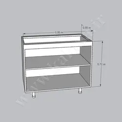 کابینت آماده تکی زمینی ام دی اف طول 100 سانتیمتر☎️کالاکسا 26744927-021