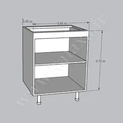 کابینت آماده تکی زمینی ام دی اف طول 65 سانتیمتر☎️کالاکسا 26744927-021