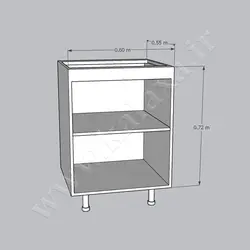 کابینت آماده تکی زمینی ام دی اف طول 60 سانتیمتر☎️کالاکسا 26744927-021