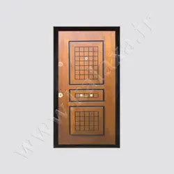 درب ضد سرقت یک لنگه مدل سه قاب پنج با روکش راش☎️کالاکسا 26744927-021