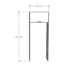 باکس یخچال آماده ام دی اف طول 85 سانتیمتر☎️کالاکسا 26744927-021
