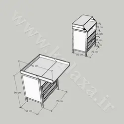میز تعویض پوشک نوزاد مدل 100☎️کالاکسا 26744927-021