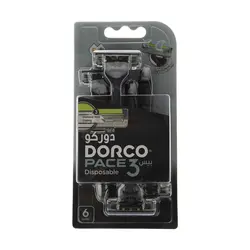 خودتراش دورکو DORCO مدل PACE 3 سه تیغ بسته 6 عددی