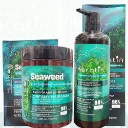 شامپو و ماسک مو فری سولفات کراتینه عصاره جلبک دریایی 1000میلی گرمی 2عدد