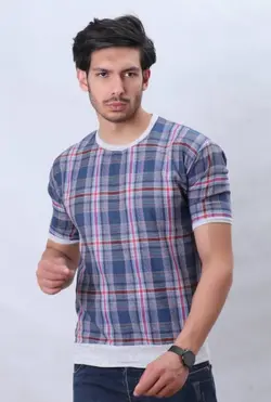 تی شرت چهارخونه