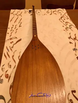تنبور دو مهر محمدی کاسه یک تکه چوب