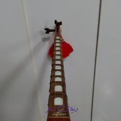 دوتار خوش صدا و شکیل مزین شده با صدف طبیعی و فیروزه