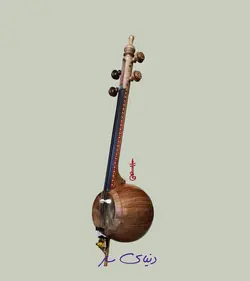 کمانچه عطا 24 ترک گردو دسته آبنوس دارای تست صدا K21