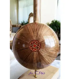 کمانچه عطا 24 ترک گردو دسته آبنوس دارای تست صدا K21