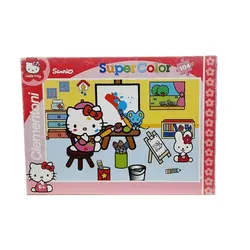 پازل کيتی طرح مدرسه 104 تکه Hello Kitty