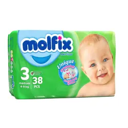 پوشک مولفيکس سايز سه 9-4 کيلو molfix