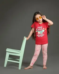 تیشرت شلوار دخترانه جانا دوربین عکاسی