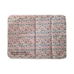 زیرانداز طرح خرگوش راه راه مخمل rain baby