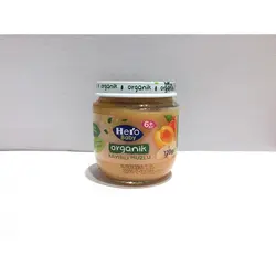 پوره ارگانیک موز و زردآلو هروبيبى HEROBABY ORGANIK