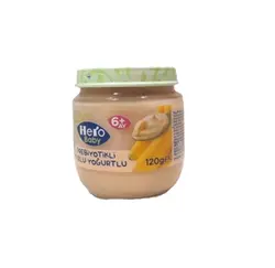 پوره ميوه موز و ماست هروبيبى HERO BABY Fruit puree