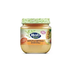 پوره میوه آناناس گلابى و هلو هروبيبى hero baby